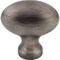 Jeffrey Alexander 1-9/16" Overall Length Brushed Pewter Football Lyon Cabinet Knob 3991BNBDL - alternate 2